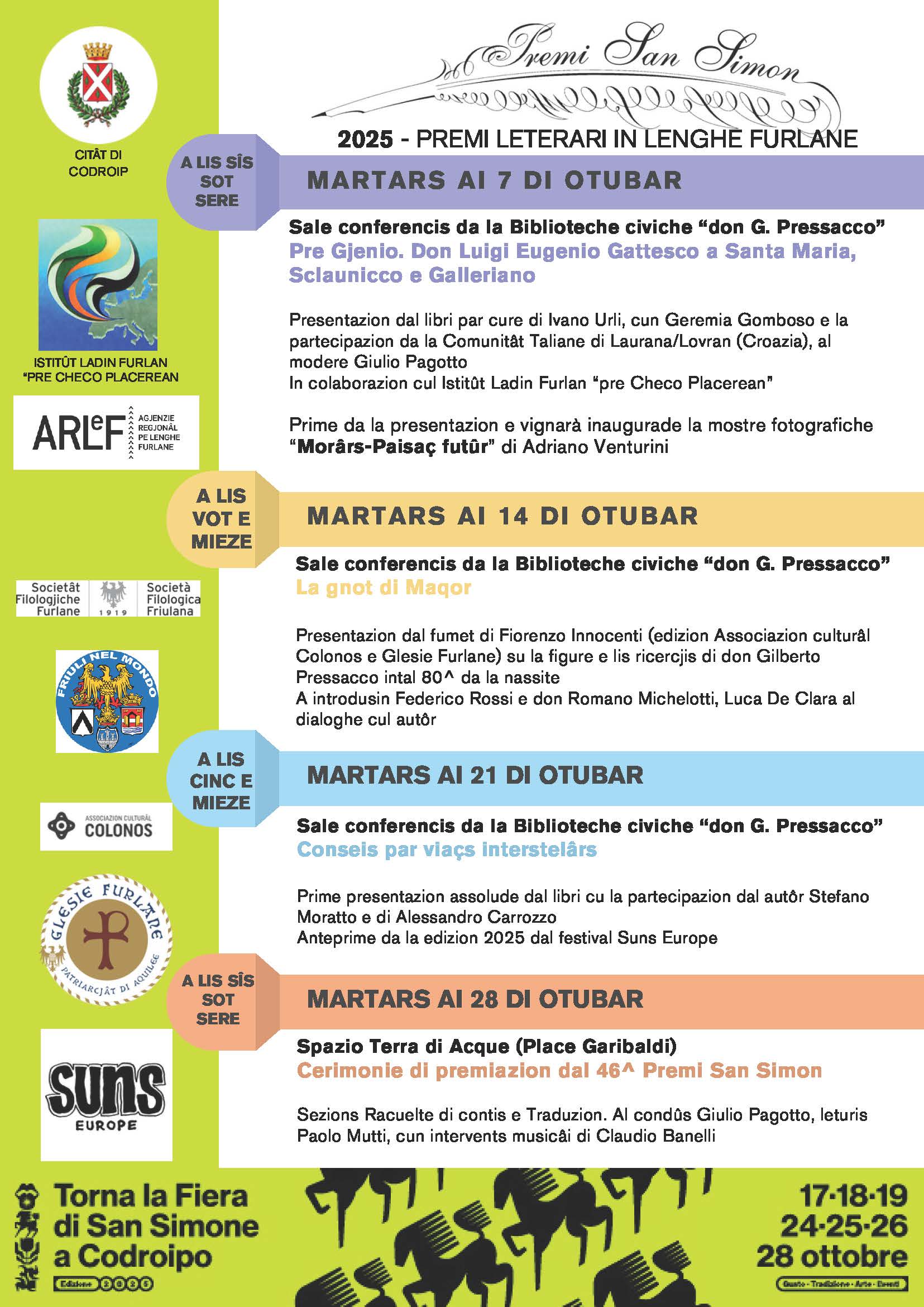 Locandine San Simon 25